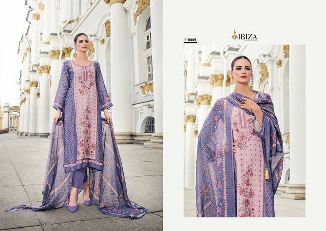 Iznik Vol 4 By Ibiza Simar Muslin Digital Printed Salwar Kameez Wholesale Shop In Surat